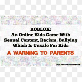 Roblox A Dangerous Online Game For Children With Sexual