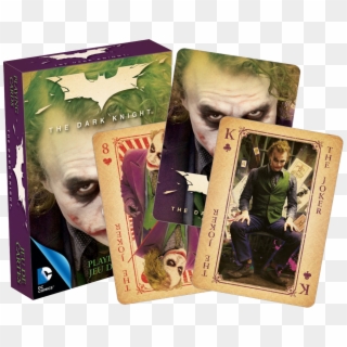 Dc Comics Batman The Dark Knight The Joker Heath Ledger - Dark Knight Playing Cards, HD Png Download