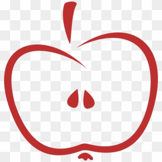 This Free Icons Png Design Of Stylized Apple Stem - Maça Contorno Png, Transparent Png