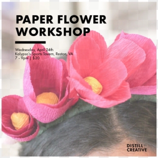 Paper Flower Workshop Distill Creative, HD Png Download