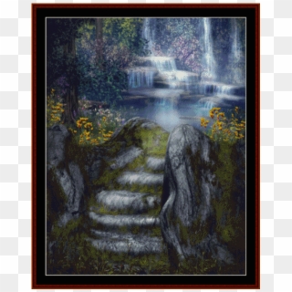 Fantasy Cross Stitch Pattern By Cross Stitch Collectibles - Fantasy Waterfalls, HD Png Download