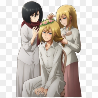 Armin, Historia, And Mikasa - Attack On Titan Season 3 Armin, HD Png Download