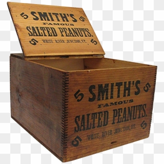 Smiths Peanuts Wood Advertising Box - Plywood, HD Png Download