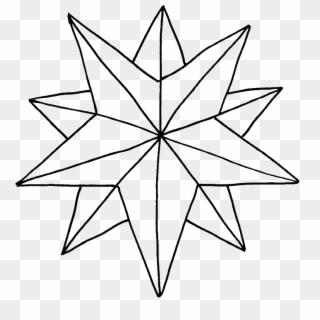 Star Christmas Coloring Pages 2 By Craig - Christmas Star To Colour, HD Png Download