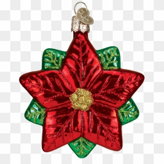 Poinsettia Star Ornament - Christmas Ornament, HD Png Download