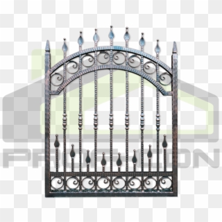 Wrought Iron Fence Pf - Gate, HD Png Download
