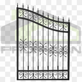 Wrought Iron Fence Pf - Barocco Cancello In Ferro, HD Png Download