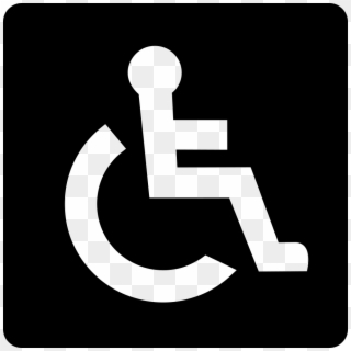 Banner Freeuse Wheelchair Accessibility Png Icon - Wheelchair Accessibility White Icon, Transparent Png