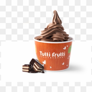 Death By Chocolate - Coconut Frozen Yogurt Tutti Frutti, HD Png Download