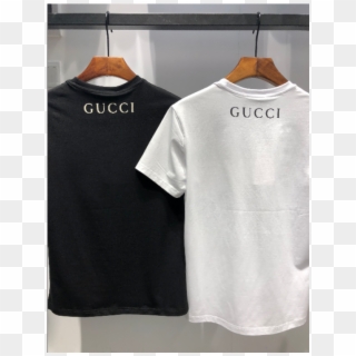 Gucci 08071517 Men's Gucci Tee Fashion Tops Short Letter - Clothes Hanger, HD Png Download