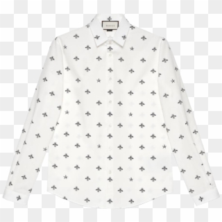 Gucci Bee Star Cotton Duke Shirt - Polka Dot, HD Png Download