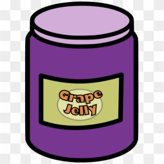 Jam Peanut Butter Jar Grape - Clip Art Jelly Jar, HD Png Download