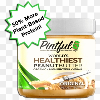 Pintful Healthiest Peanut Butter Jar - Caffeine, HD Png Download