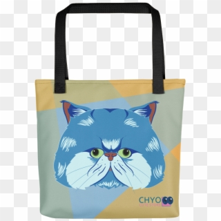 Tote Bag - Persian Cat - Light Blue - Cgbrushed Design - Sugar Skull Tinkerbell, HD Png Download