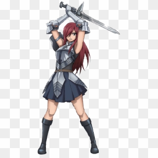 Erza Sticker - Fairy Tail Erza Png, Transparent Png