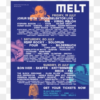 Melt Festival Line Up 2019, HD Png Download