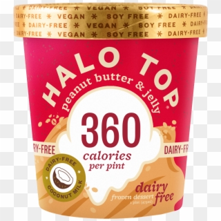 Peanut Butter & Jelly Ice Cream - Peanut Butter Halo Top, HD Png Download