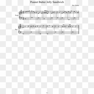 Peanut Butter Jelly Sandwich Sheet Music Composed By - Yes Sir That's My Baby Pdf, HD Png Download
