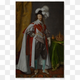 Portrait Of King Charles I , Wearing The Robes Of The - Robes Of The Order Of The Garter, HD Png Download