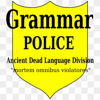 Grammar Police Latin Clip Art - Illustration, HD Png Download