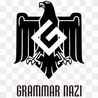 Grammar Nazi Coat Of Arms Text - Grammar Nazi Logo, HD Png Download