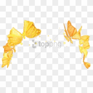 Free Png Yellow Flower Crown Transparent Png Image - Snapchat Star Filter Png, Png Download