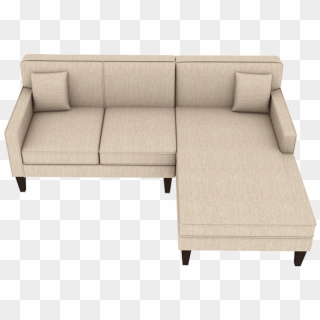 Custom Madison Small Chaise Sofa - Studio Couch, HD Png Download