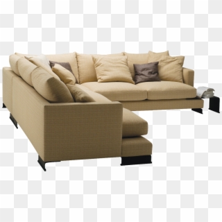 Couch Clipart Back Couch - Chaise Longue, HD Png Download