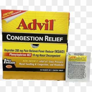 Advil Congestion Relief Pouch Super Store Online Brows - Advil, HD Png Download
