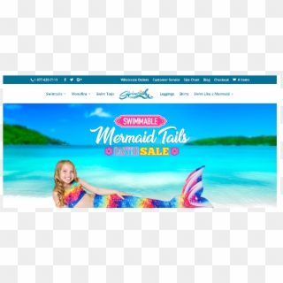 World's Finest Swimmable Mermaid Tails For Kids & Adults - Vacation, HD Png Download