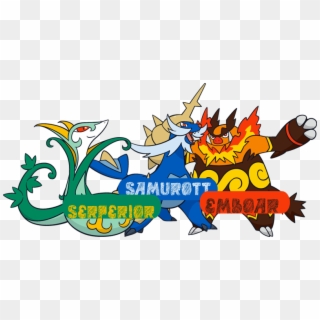 Event Serperior For Pokémon Omega Ruby And Alpha Sapphire - Samurott Emboar And Serperior, HD Png Download