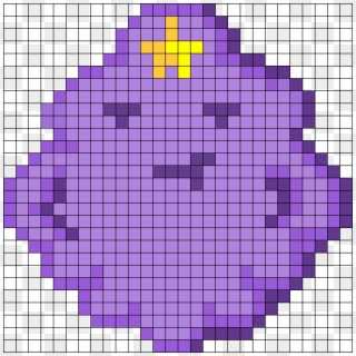 Lumpy Space Princess Perler Bead Pattern / Bead Sprite - Pixel Art Naruto Sharingan, HD Png Download