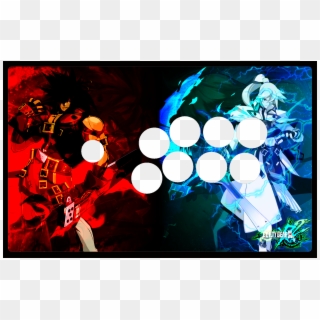 Custom Made Guilty Gear Arcade Stick Artwork I Made - Graphic Design, HD Png Download