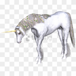 Free Png Full White Unrn Head Down Png Image With Transparent - Unicorn With Head Down, Png Download