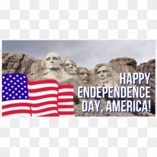 Happy Independence Day America Vinyl Banner For 4th - Mount Rushmore, HD Png Download