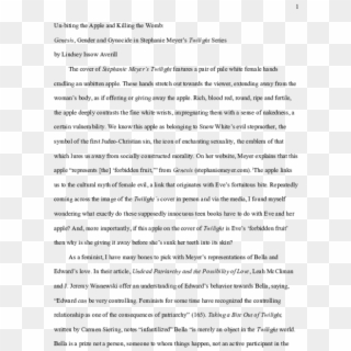 Doc - Example Of Finished Research Paper, HD Png Download