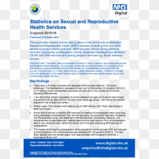 This Nhs Report Which Said User Dependent Methods Have - Health Survey For England 2016, HD Png Download
