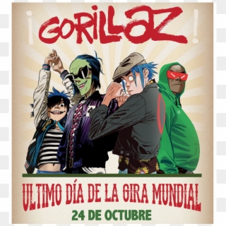 Anuncia Su Regreso A México @gorillaz , Aquí Toda La - G Shock Gorillaz Logo, HD Png Download