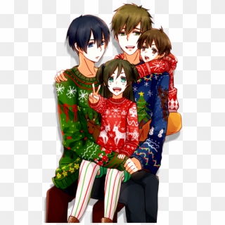 “ Request For Makoharu In Ugly Christmas Sweaters At - Cartoon, HD Png Download