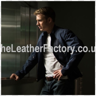 Chris Evans Captain America Movie Jacket Blue - Captain America Winter Soldier Style, HD Png Download