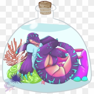 Aquanet The Mosasaur - Illustration, HD Png Download
