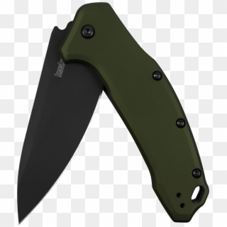 Kershaw Link Olive/black Pocket Knife - Hunting Knife, HD Png Download