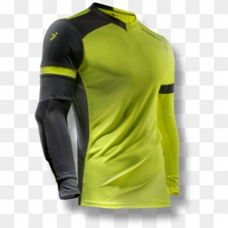 Soccer Youth Kids Goalkeeper Jersey Protection Elbow - Black Jersey Model, HD Png Download