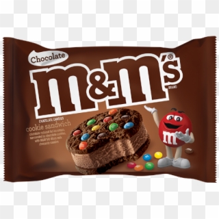 Mms Choc Cookie Sandwich - M&m Chocolate Ice Cream Sandwich, HD Png Download