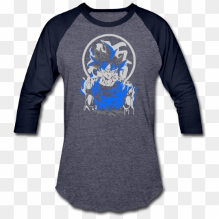 Blue Goku Super Saiyan Dbz Fan Graphic Shirt Anime - Long-sleeved T-shirt, HD Png Download