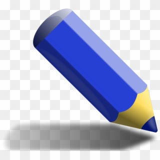 Blue Pencil Clipart Vector Clip Art Free Design - Blue Color Pencil Clipart, HD Png Download