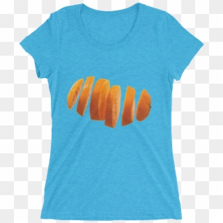 T-shirt With Orange Slices Design For Women 1 - Active Shirt, HD Png Download