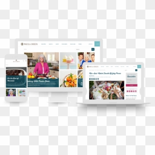 The Paula Deen Website Generates Revenue Through A - Website, HD Png Download
