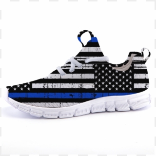 Thin Blue Line Flag Running Sneakers - Fashion Sneakers, HD Png Download