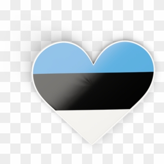 Estonia Flag Heart Png, Transparent Png